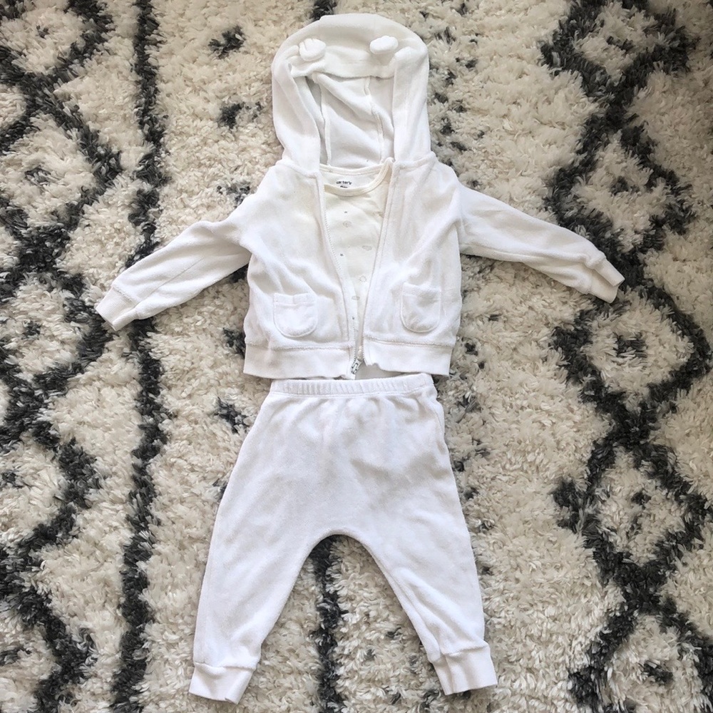 Unisex baby matching set.